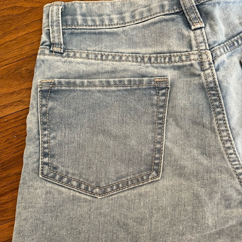 Old Navy High Rise Adjustable Waist Girls Jean Shorts | Light Wash | Size 12